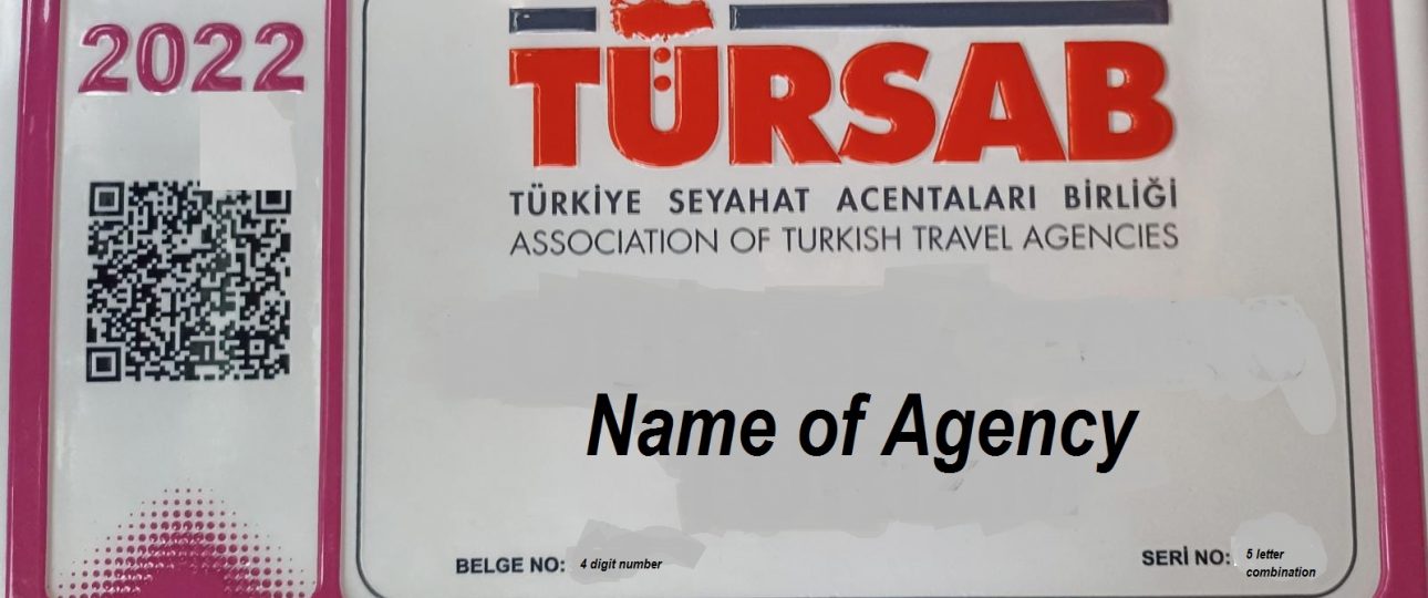TURSAB Vehicle card